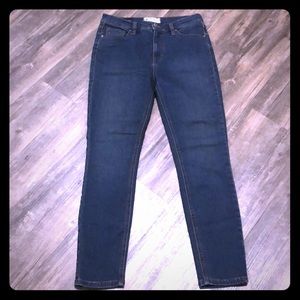 Free People Jeans Skinny High Rise SZ 28 Blue Denim